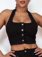 Breaking The Rules Denim Top