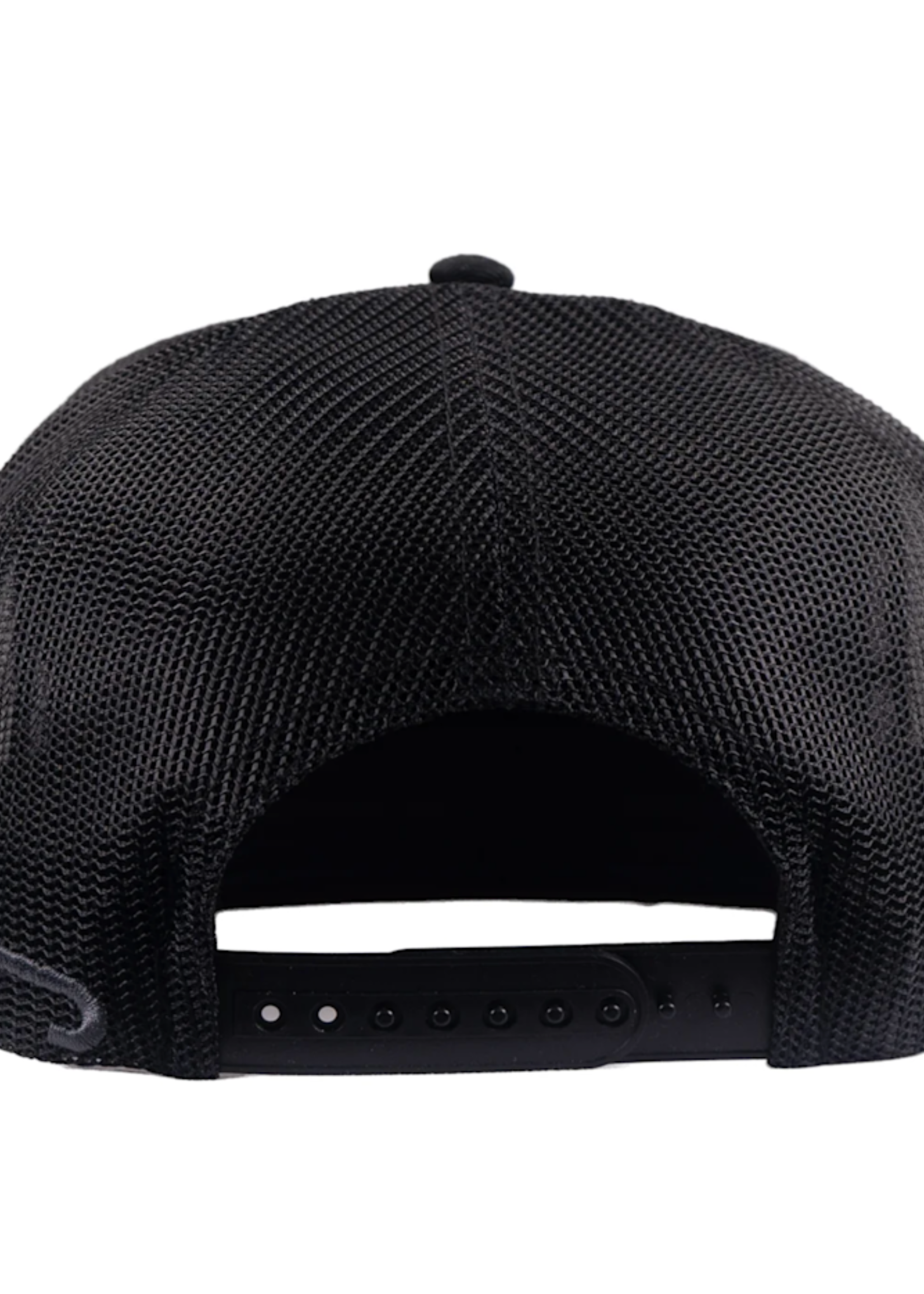 Lazy J Ranch Dark Grey & Black Red Cowpoke Classic Five Panel Trucker Hat