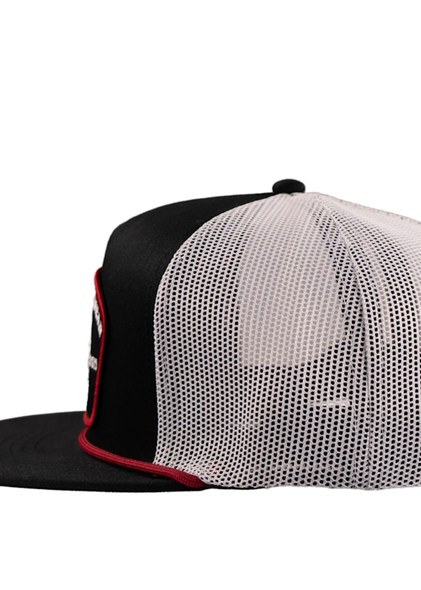 Lazy J Ranch Black & White Native Classic Rope Trucker Hat