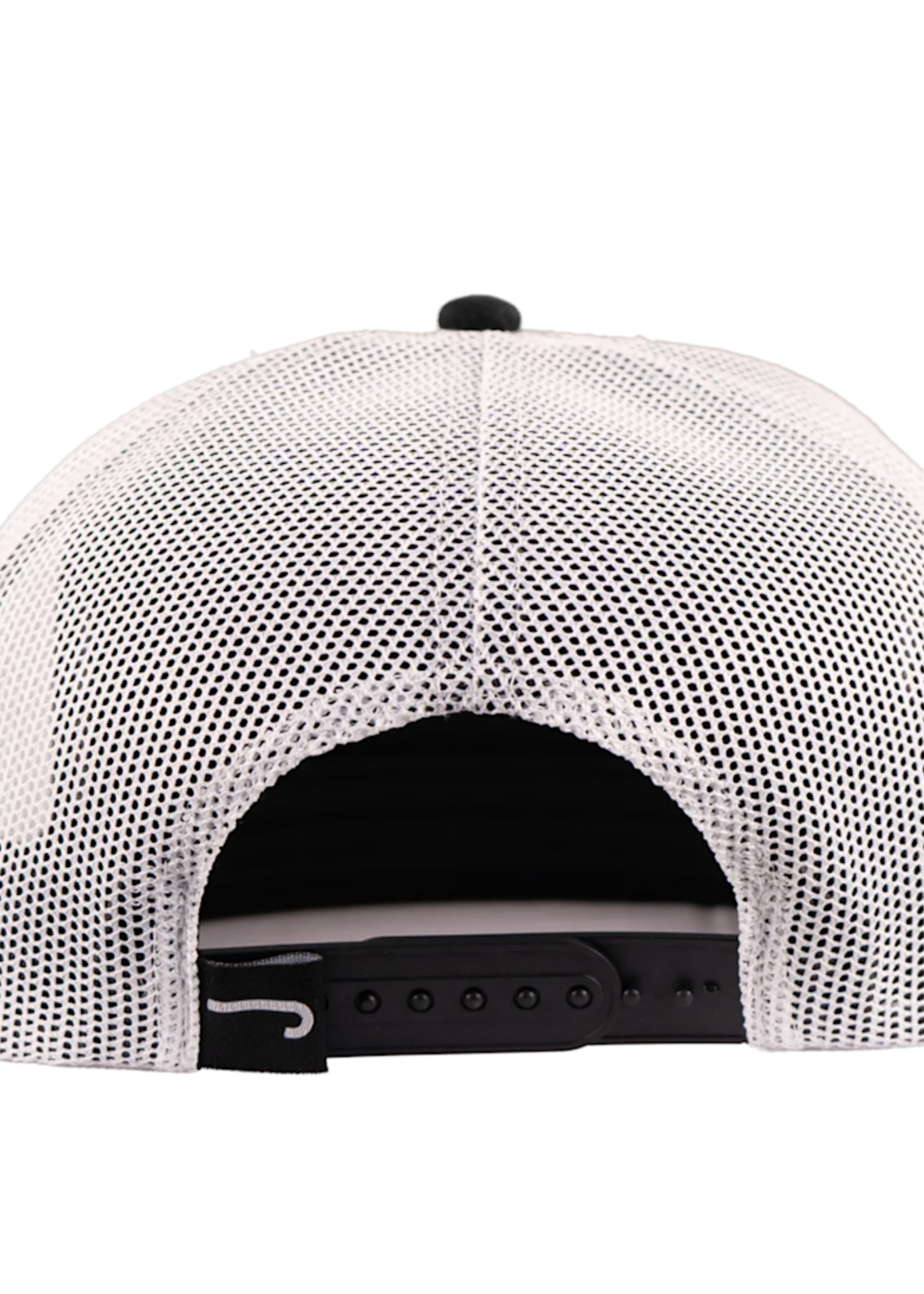 Lazy J Ranch Black & White Native Classic Rope Trucker Hat