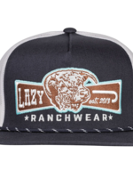 Lazy J Ranch Navy & White Diamond Banner Classic Rope Trucker Hat