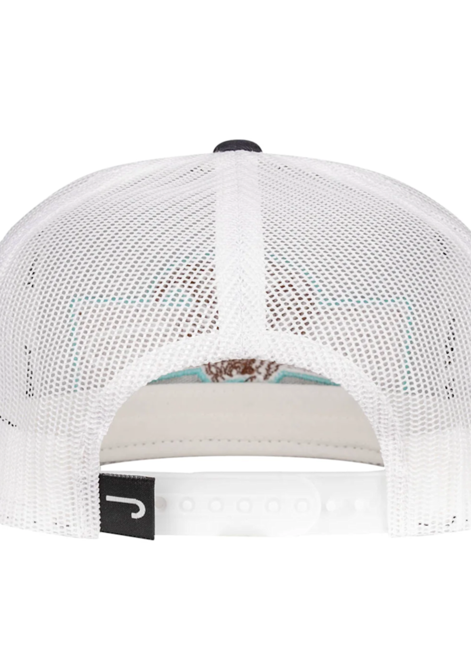 Lazy J Ranch Navy & White Diamond Banner Classic Rope Trucker Hat