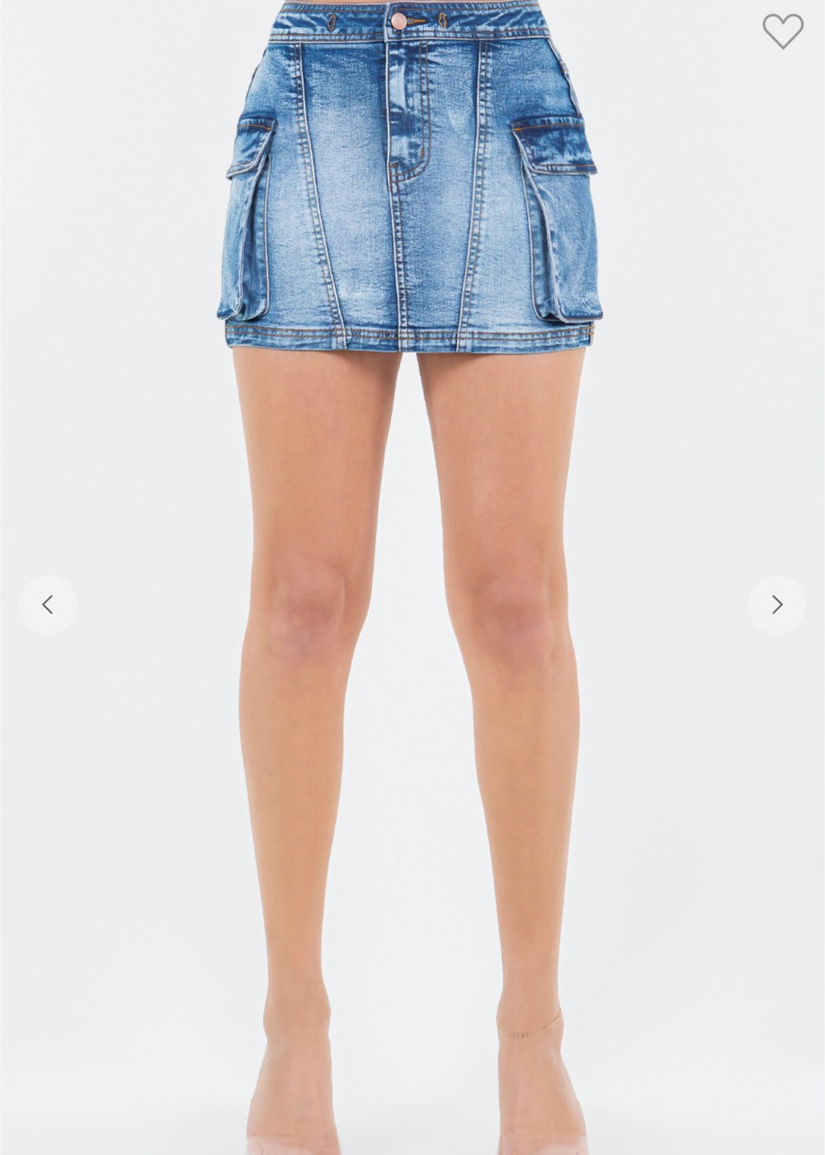 I'm Done With You Denim Skirt