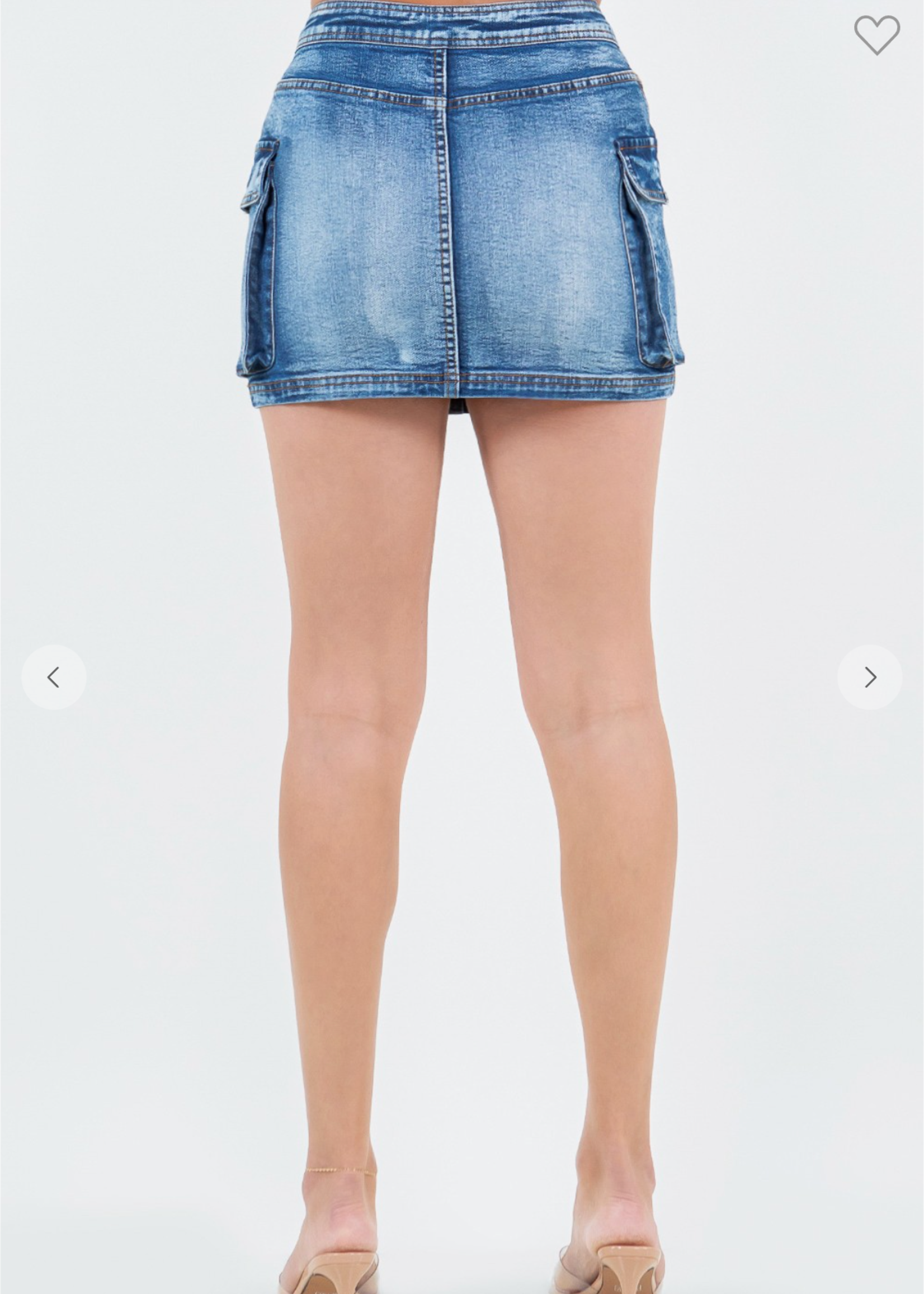 I'm Done With You Denim Skirt
