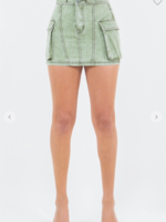 Vibes On Lock Denim Skirt