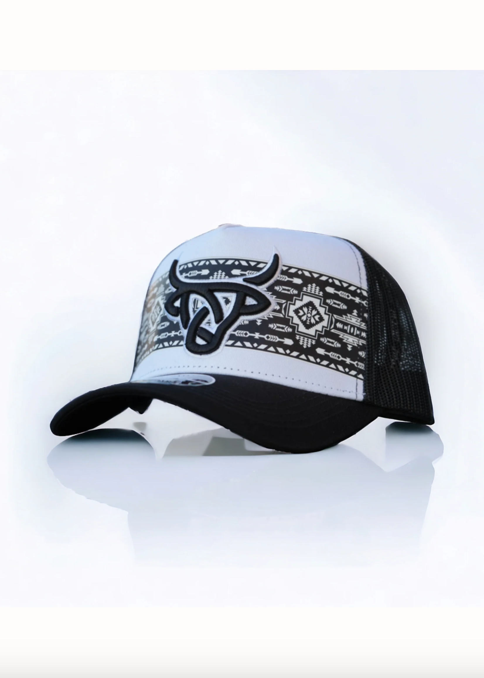 Shima White/Black A-Frame Hat