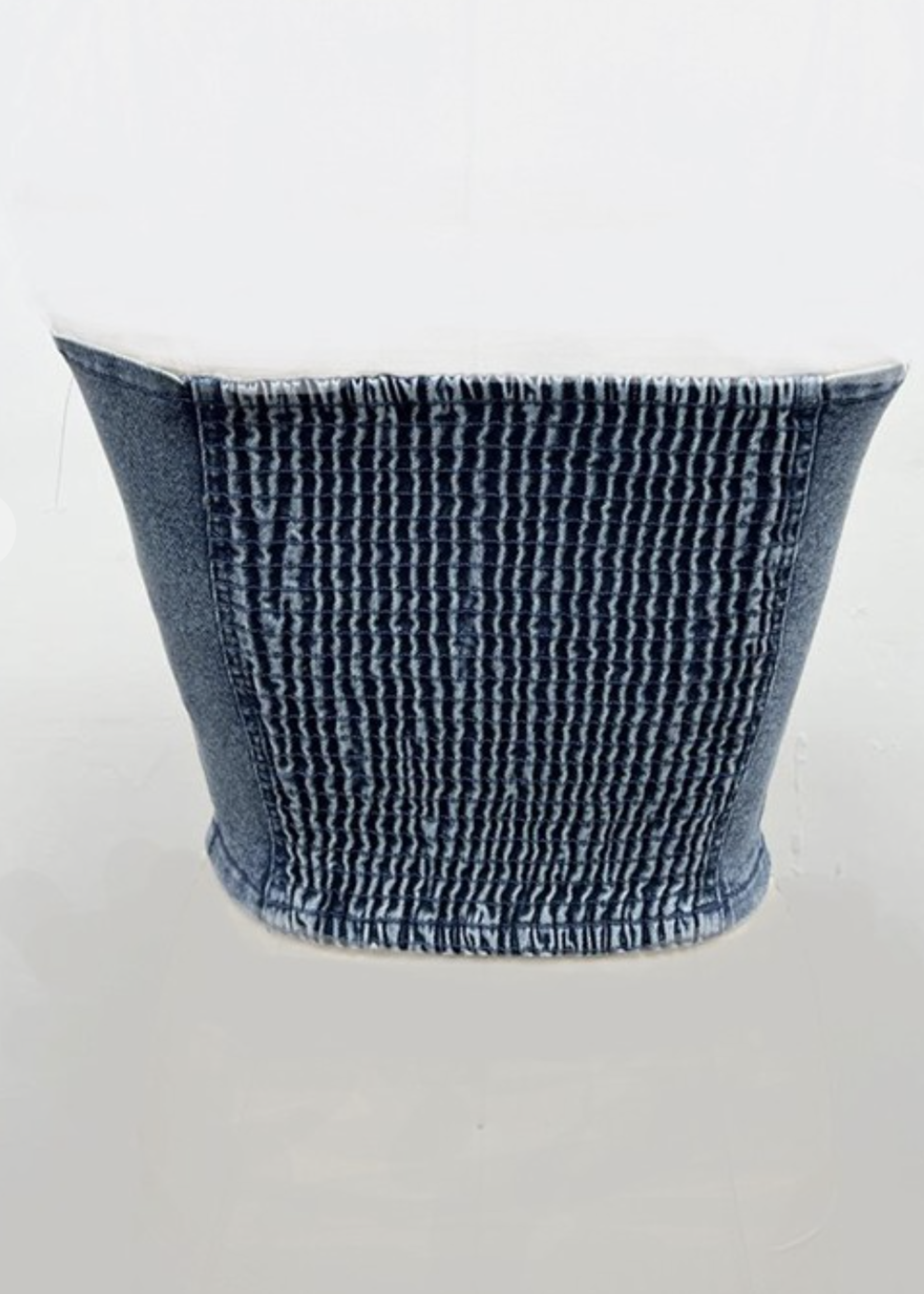 Think About It Denim Tube Top