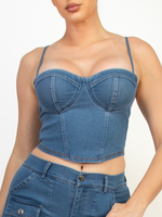 Can't Believe Denim Top
