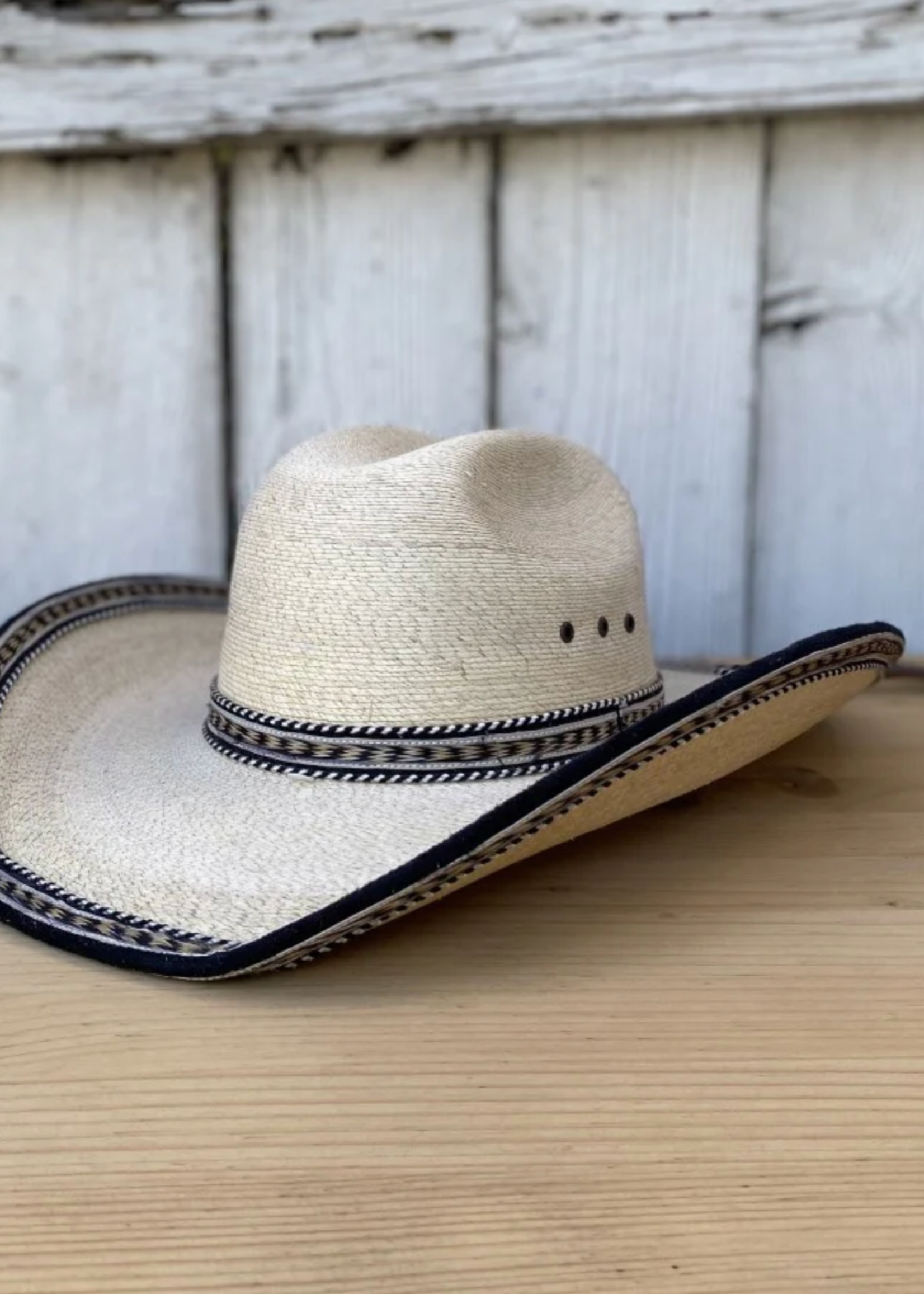 Sombrero Sahuayo Oscar Doble RIbete Negro Stone Hats