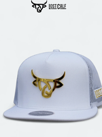 Iron Gold White Flat Hat