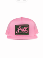 Lazy J Ranch Pink Green Breakaway Patch Classic Five Panel Trucker Hat