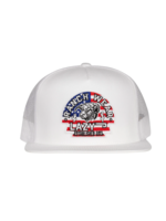 Lazy J Ranch White USA Arrowhead Classic Five Panel Trucker Hat