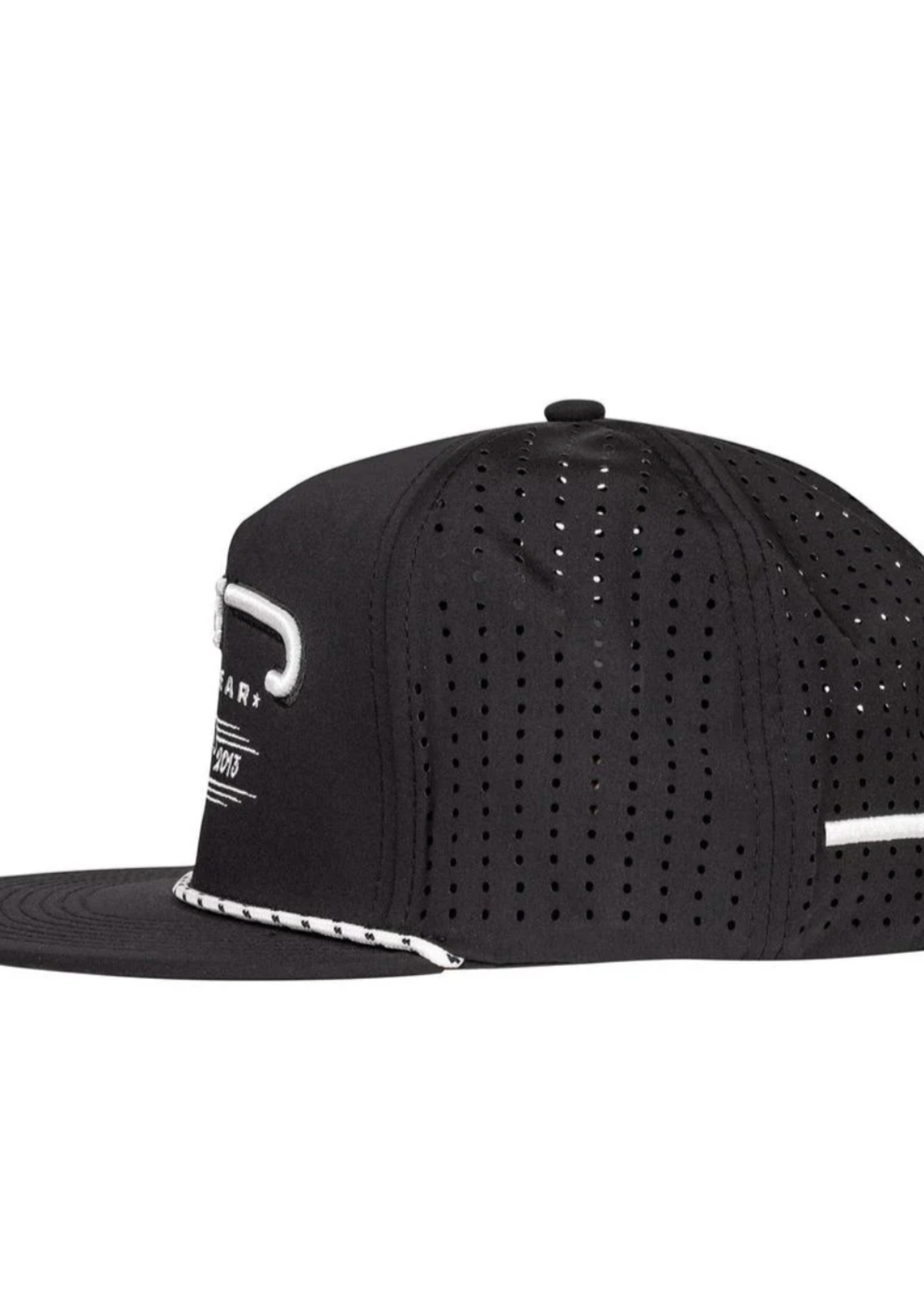 Lazy J Ranch Black Hereford Bull Western Performance Rope Trucker Hat