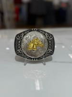 Hebilla Vaquera Cabeza Dorado *FINAL SALE* Silver/Gold