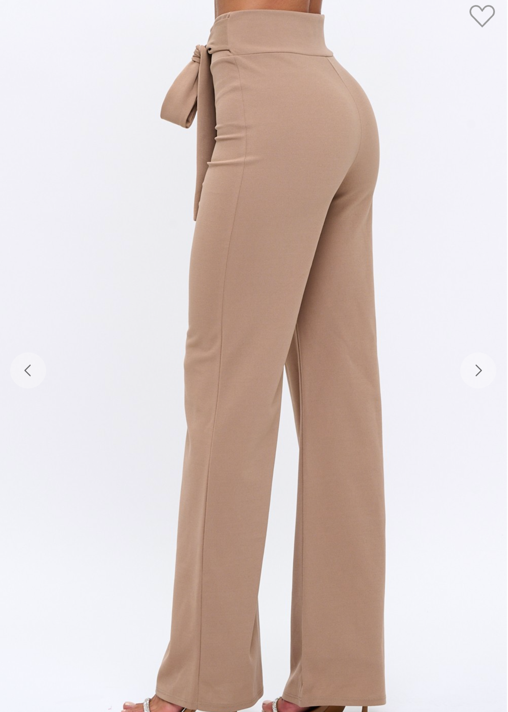 Put a Bow On It Pants KHAKI