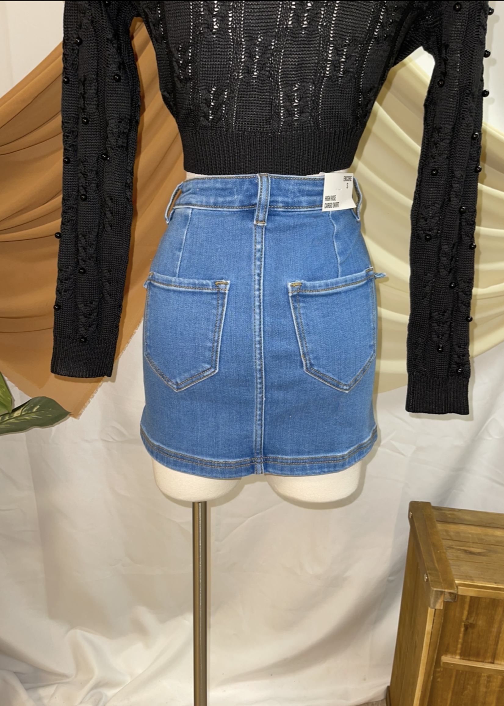 I Wanna Be Your Chic Denim Skirt