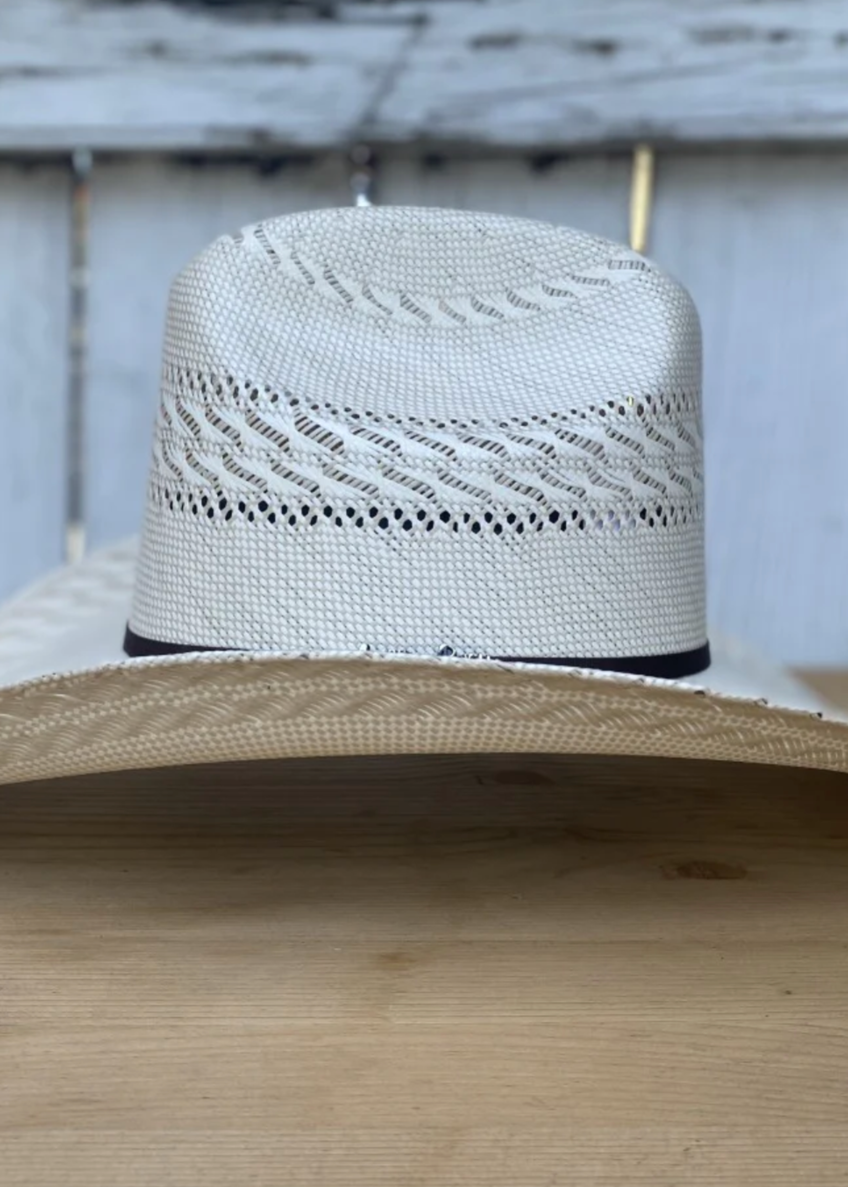 Sombrero Vaquero 100X Sonora Bi-Color 3 Randas Cuernos Chuecos