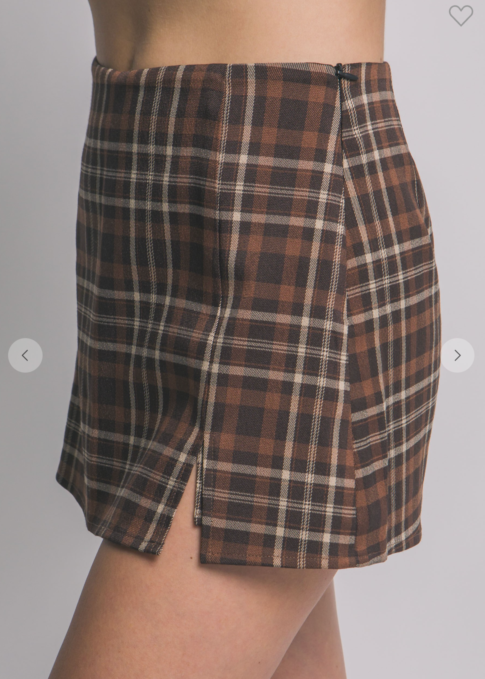 I Don't Think About You Skort BROWN