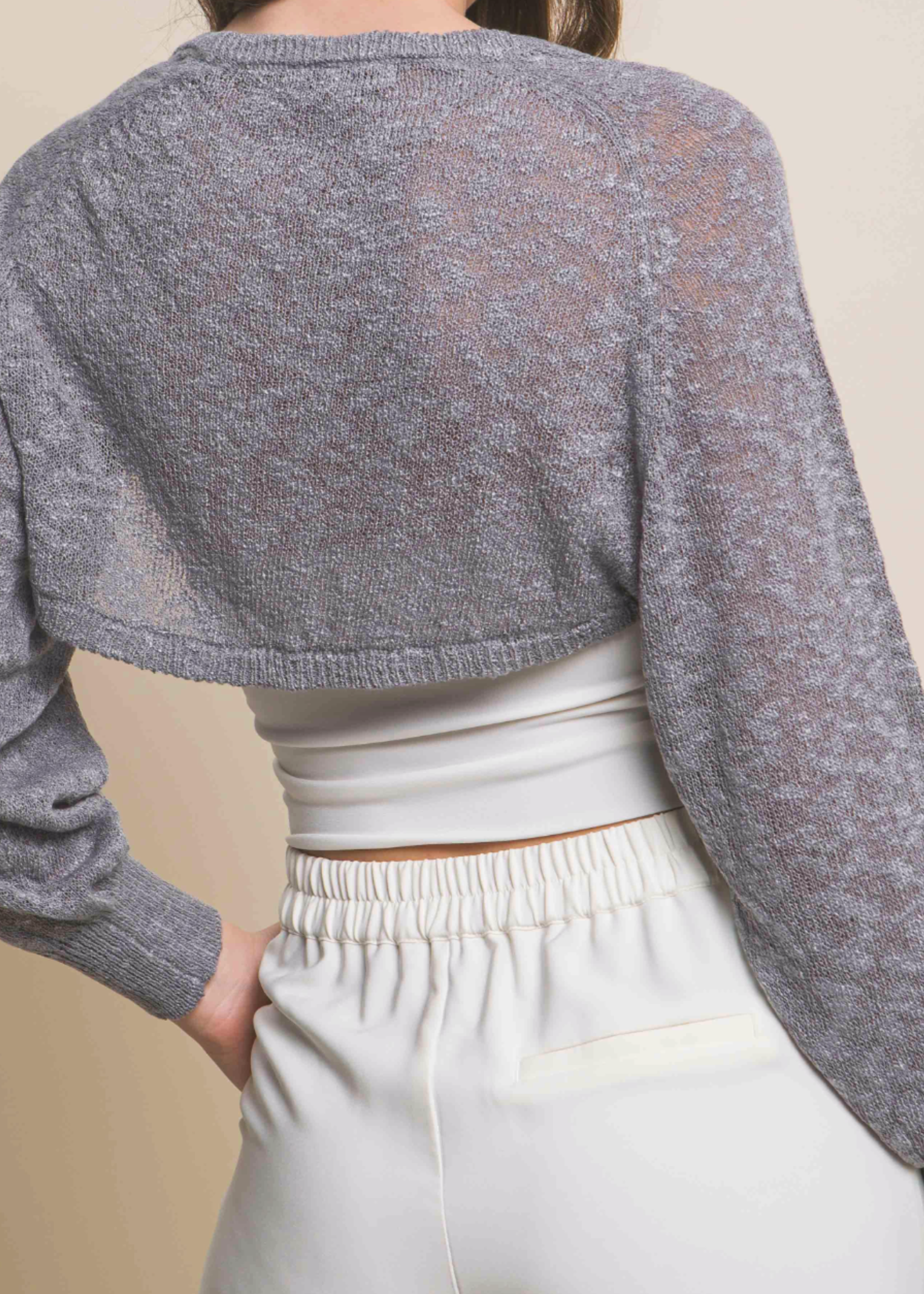 Daily Comfort Cardigan Top GREY