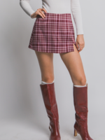 I Don't Think About You Skort BURGUNDY
