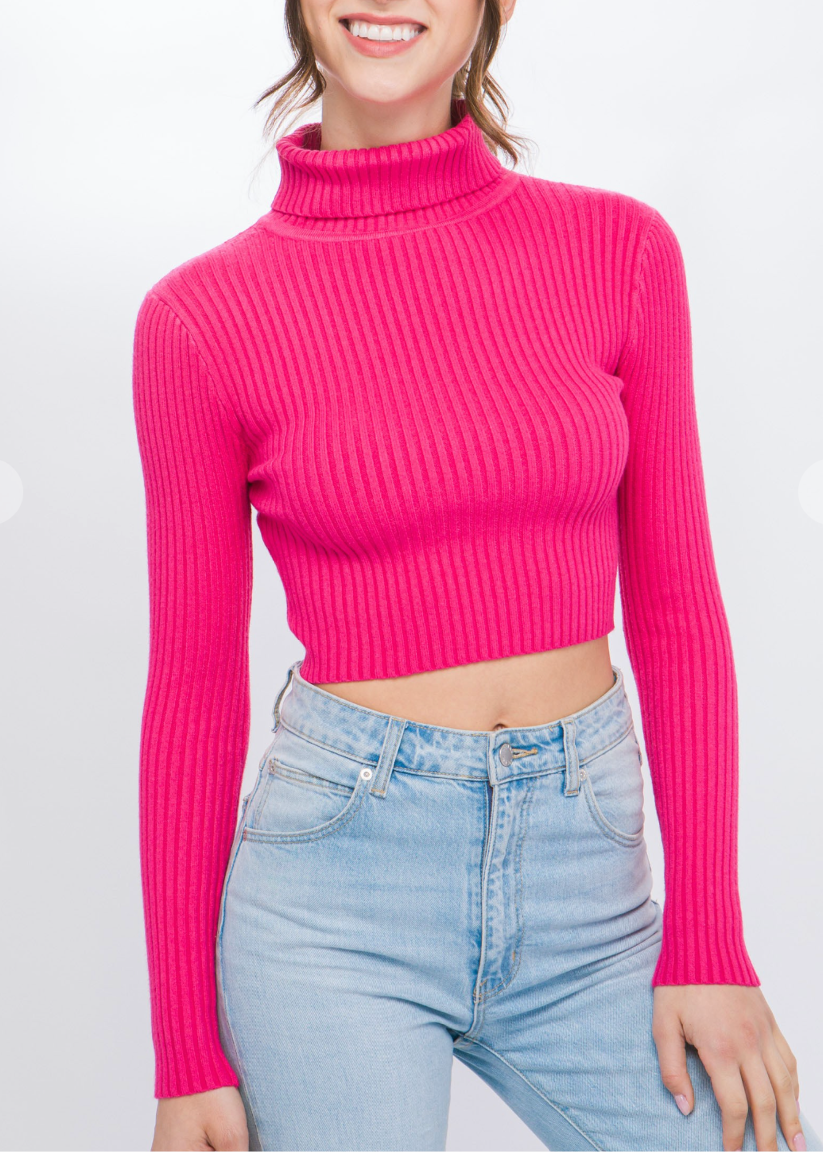 Fall Night Sweater Top  PINK