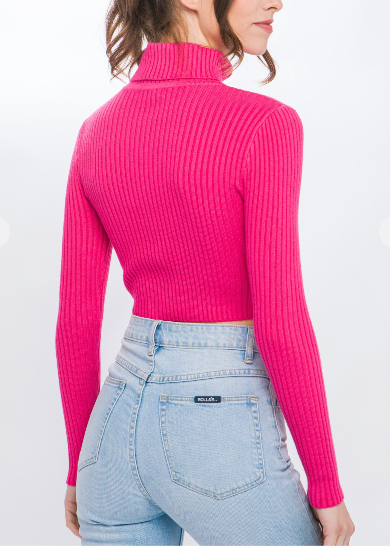 Fall Night Sweater Top  PINK