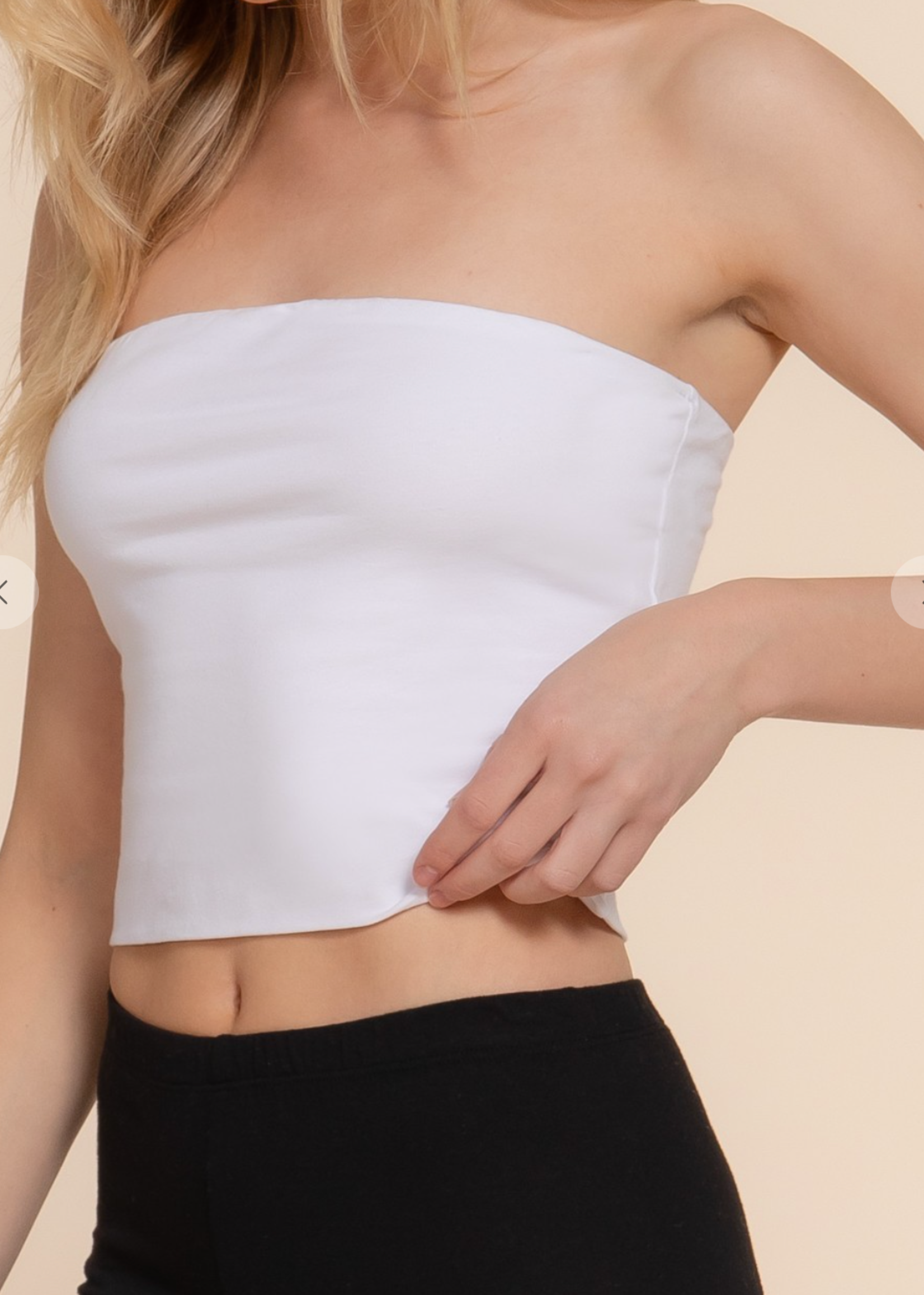 Take It Or Leave It Tube Top WHITE *FINAL SALE *