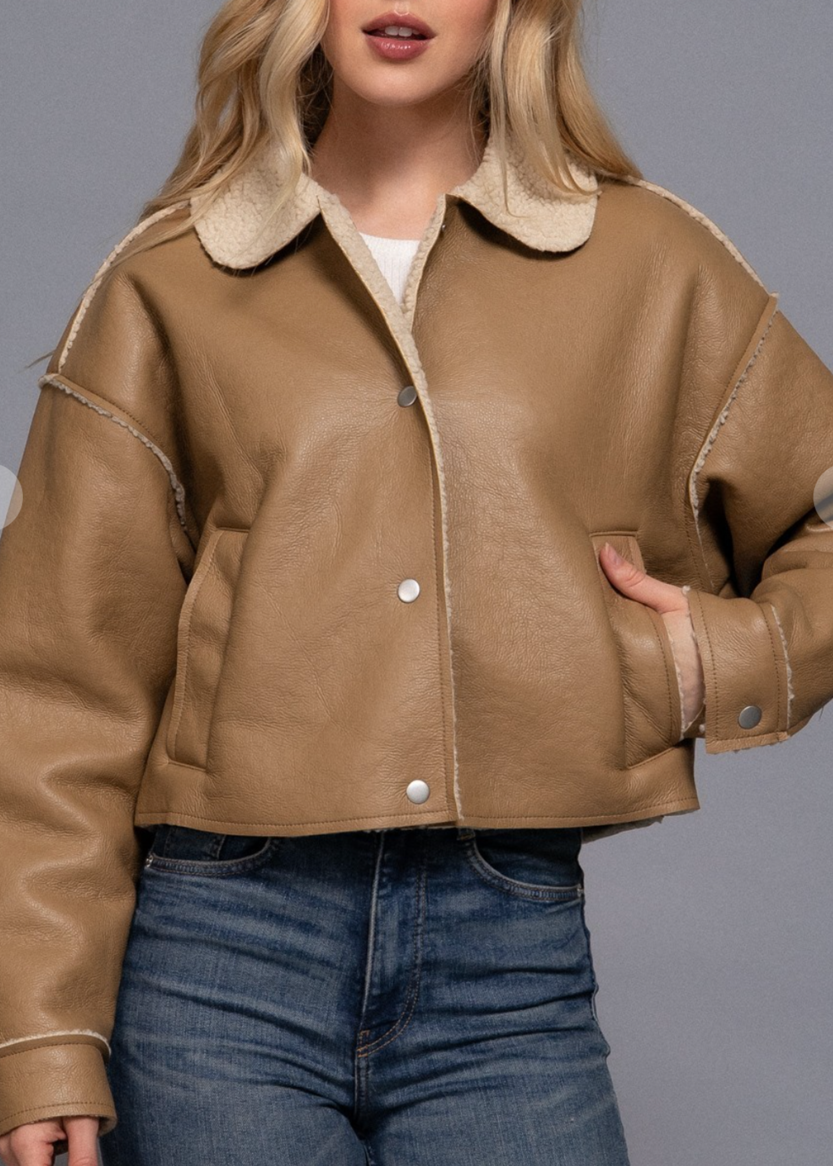 Only If You Got Me Jacket KHAKI *FINAL SALE*