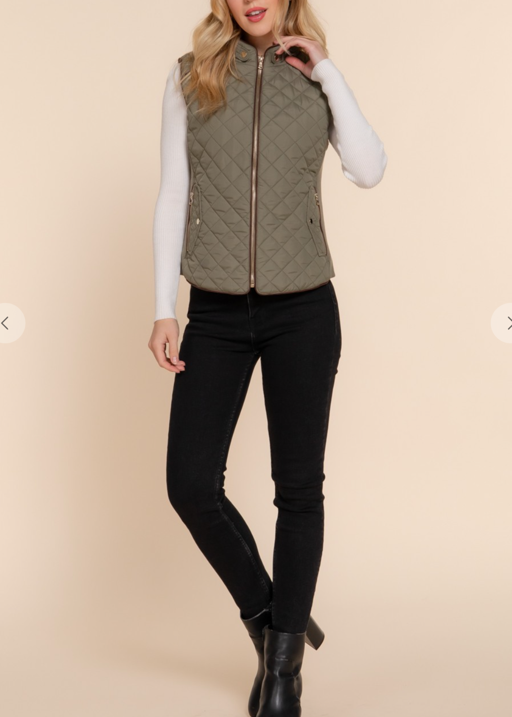Only Sometimes Vest OLIVE