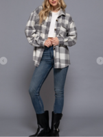 Always Around You Shacket GREY