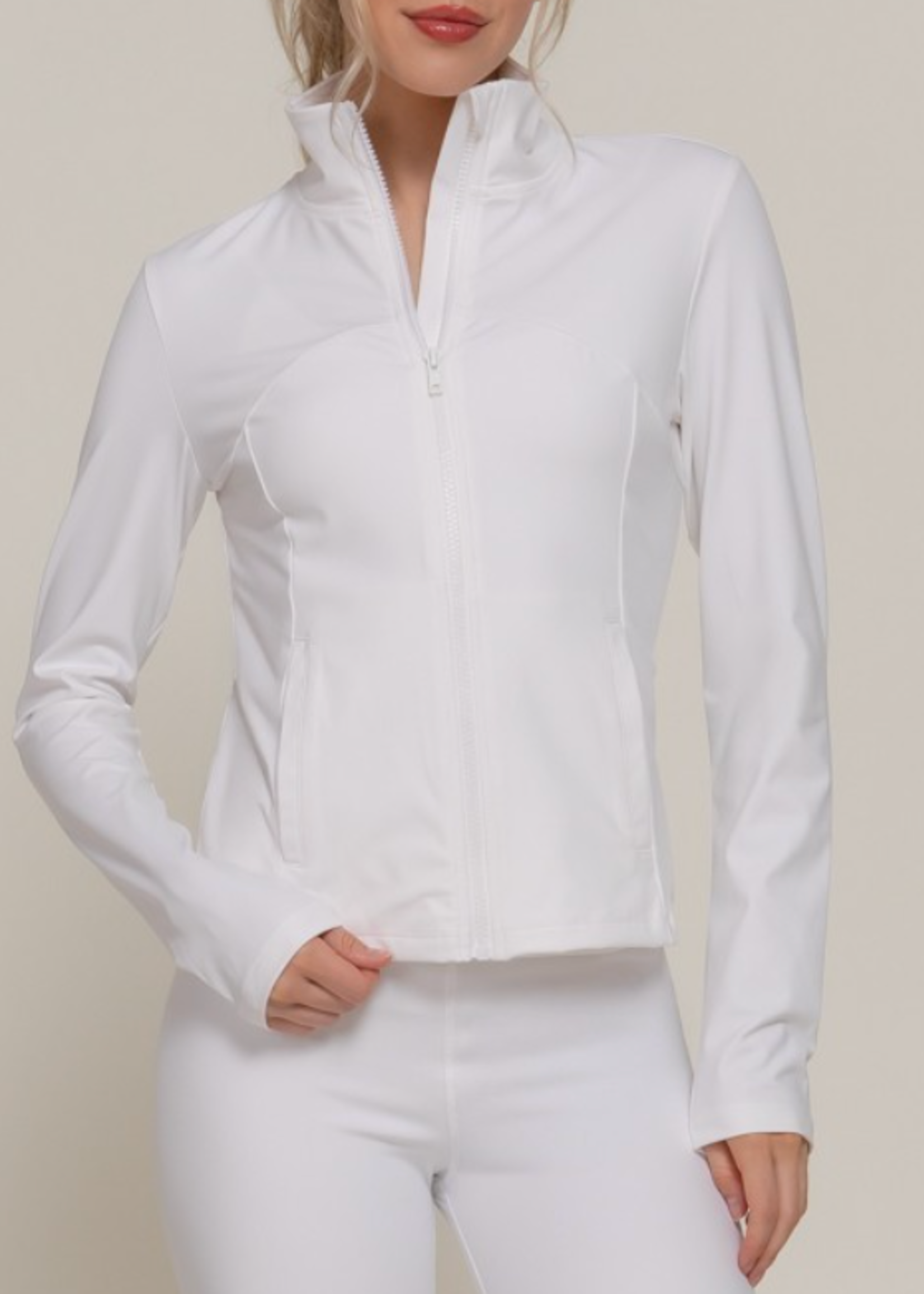 Just Put Me On Gym Jacket WHITE