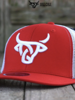 Red/ White Curve Hat