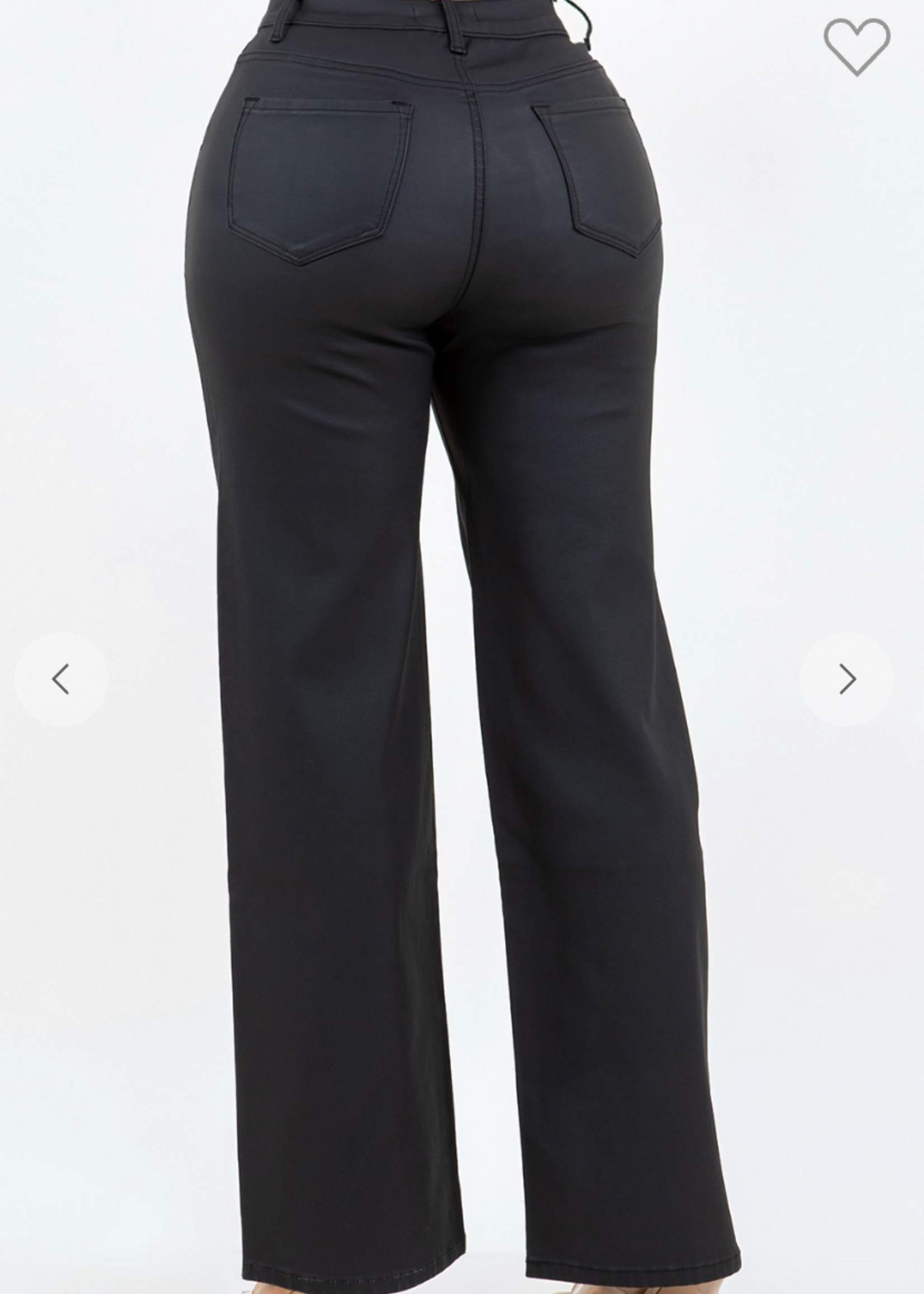 Don't As Me Wide Leg Leather Pants