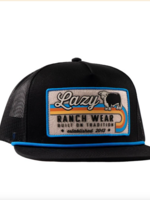 LAZY J RANCH BLACK VAN HORN CLASSIC ROPE TRUCKER HAT