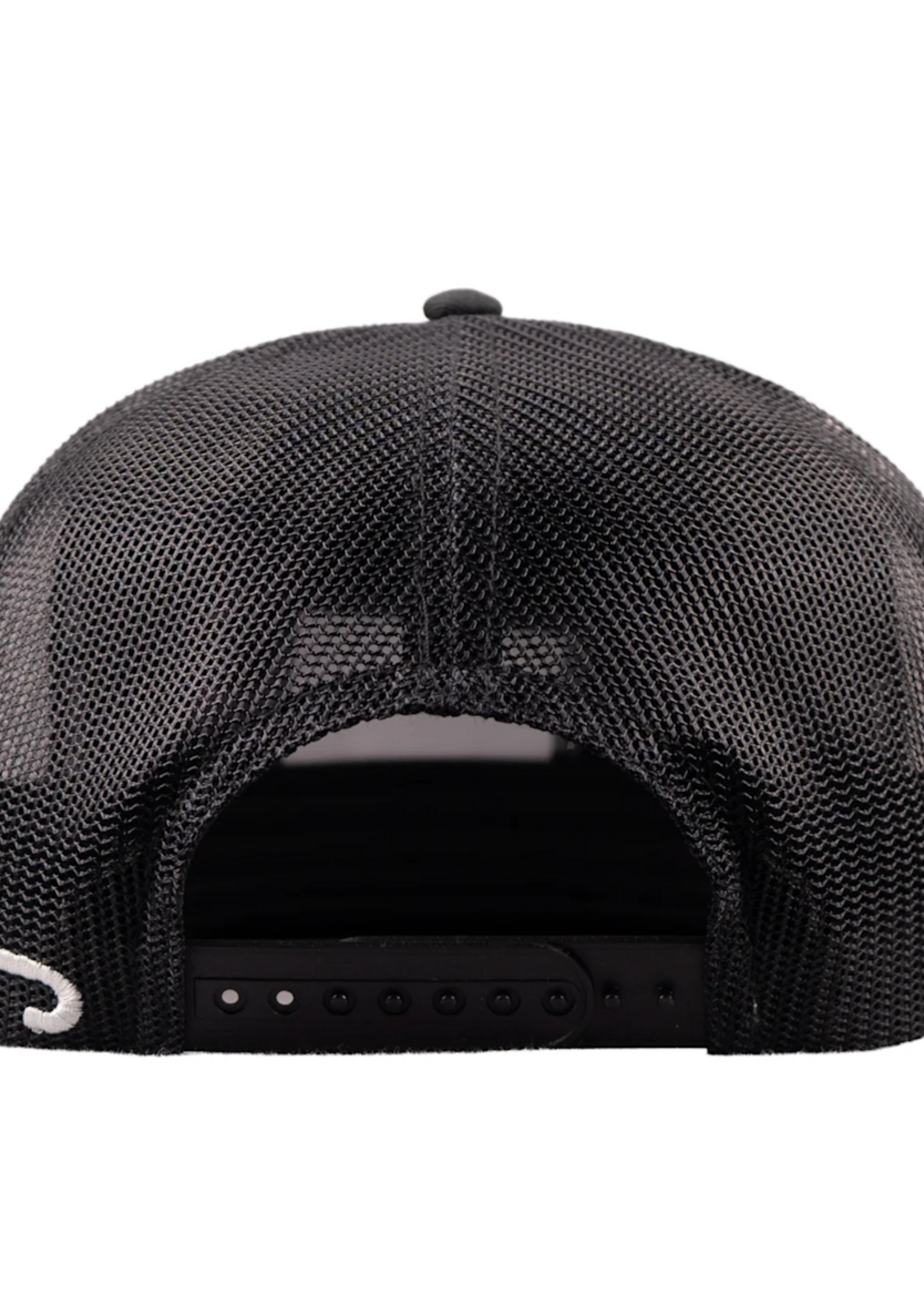 LAZY J RANCH BLACK VAN HORN CLASSIC ROPE TRUCKER HAT