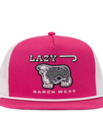 Lazy J Ranch Pink & White Afterglow Classic Rope Trucker Hat