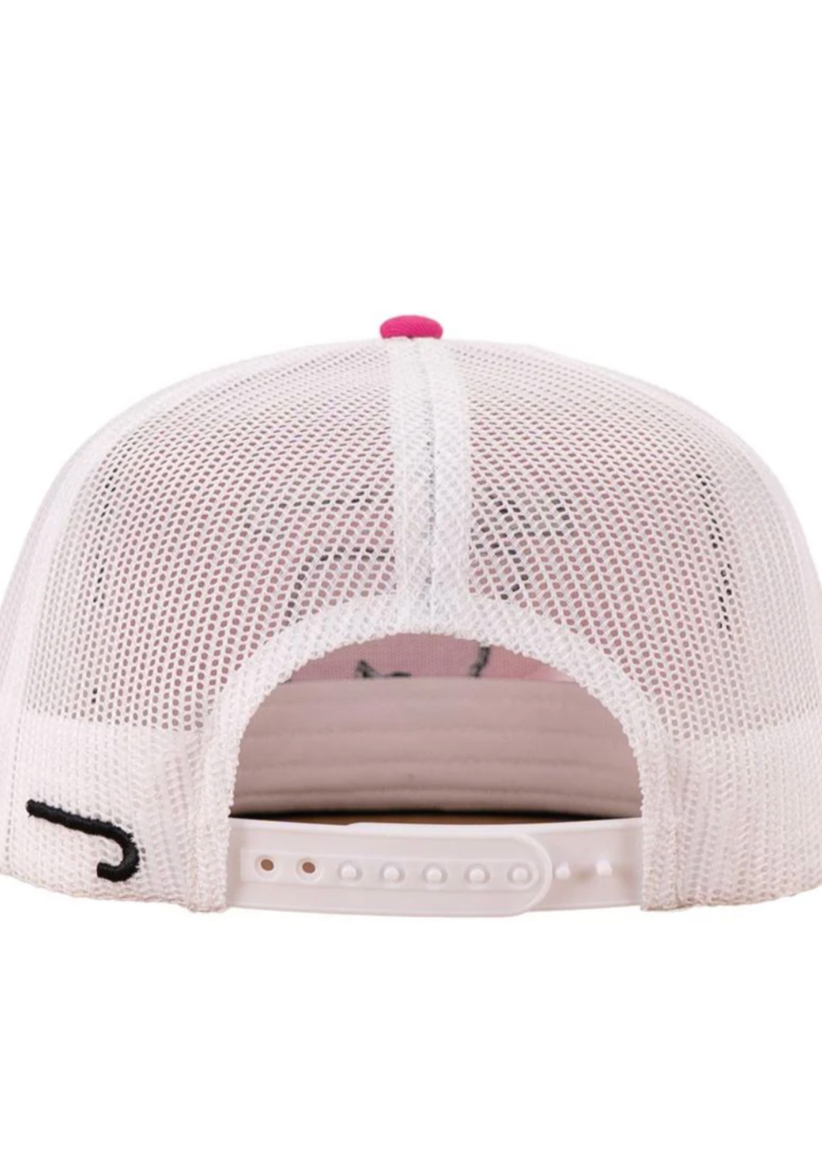 Lazy J Ranch Pink & White Afterglow Classic Rope Trucker Hat