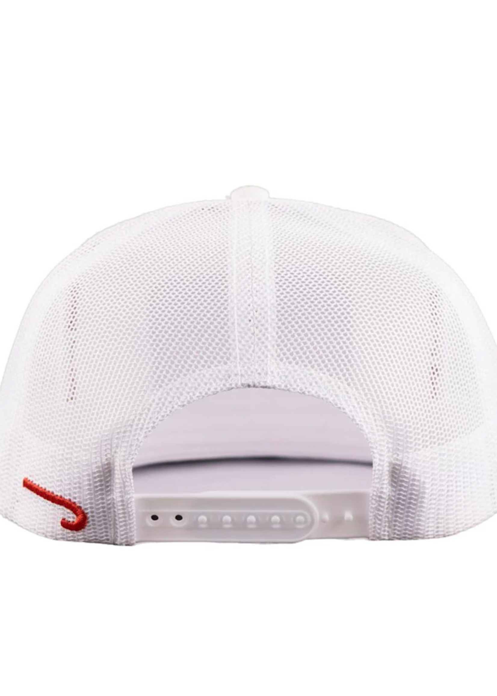 LAZY J RANCH WHITE ROUND PEN CLASSIC ROPE TRUCKER HAT