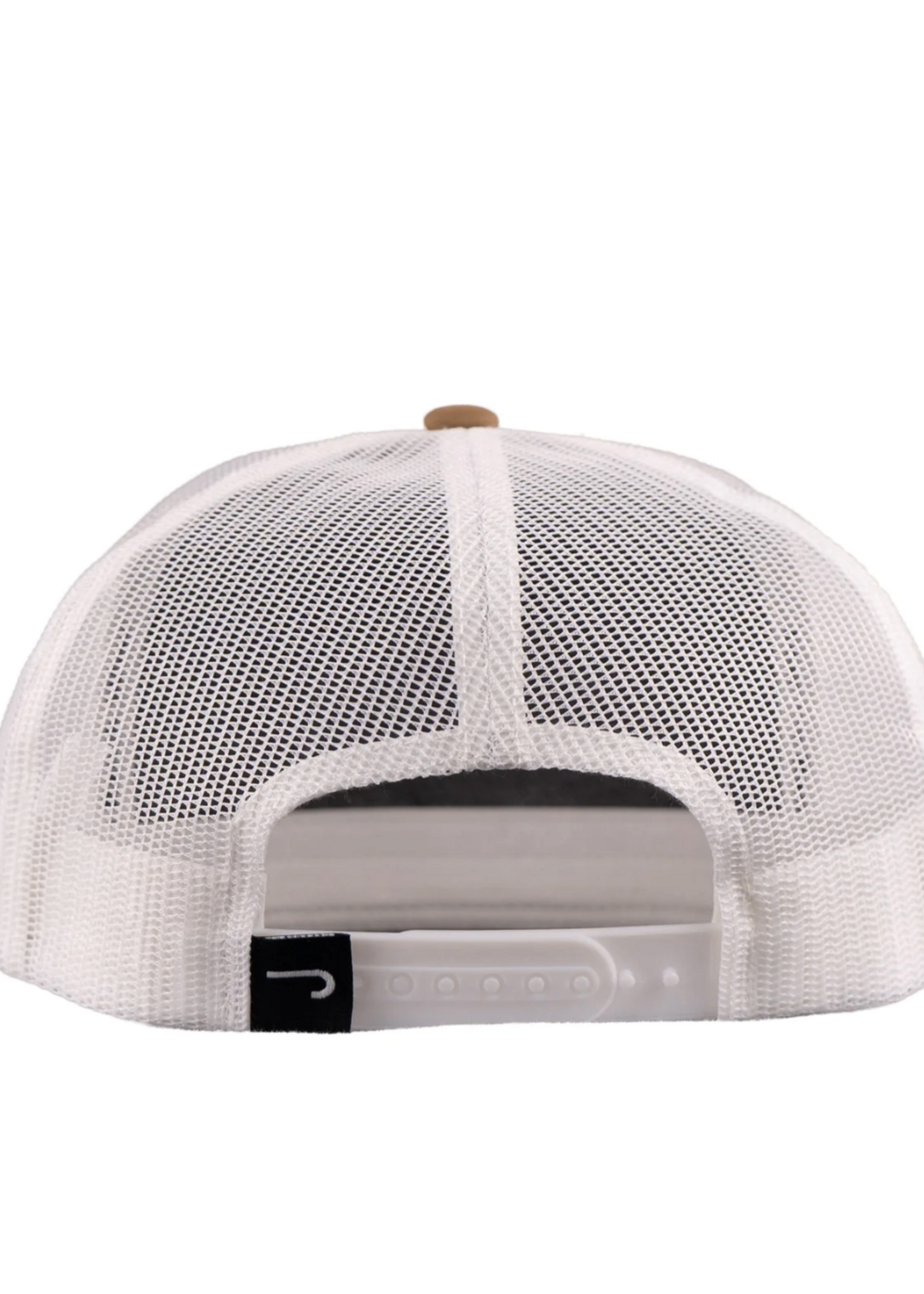 Lazy J Ranch Coyote Brown & White Conquest Classic Rope Trucker Hat