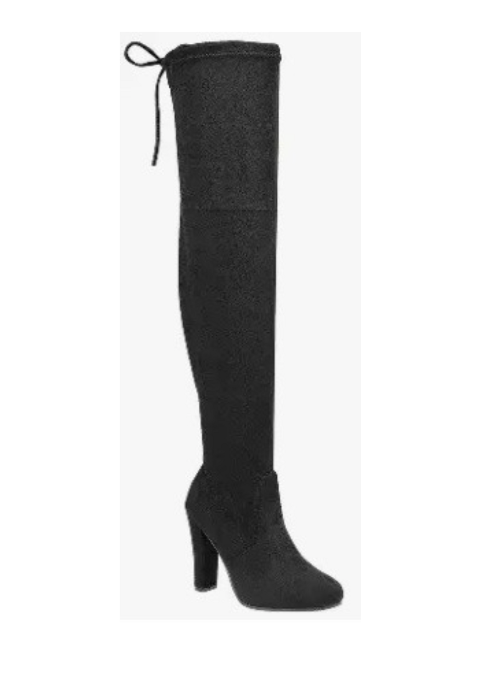 Extra Attention Knee High Boots BLACK
