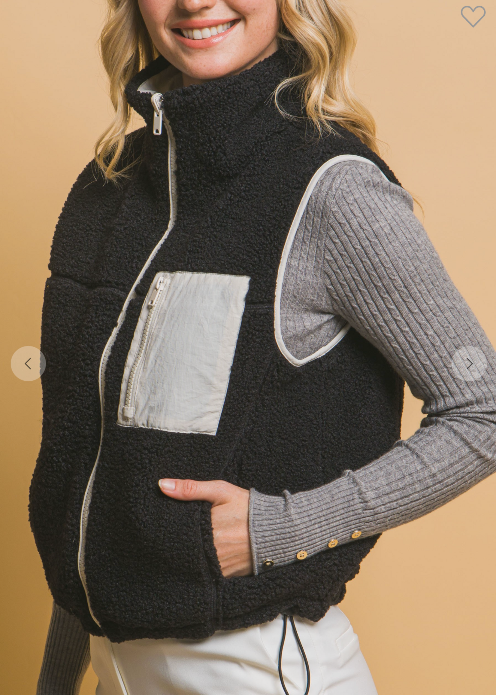 Cloudy Days REVERSIBLE Vest. *FINAL SALE*