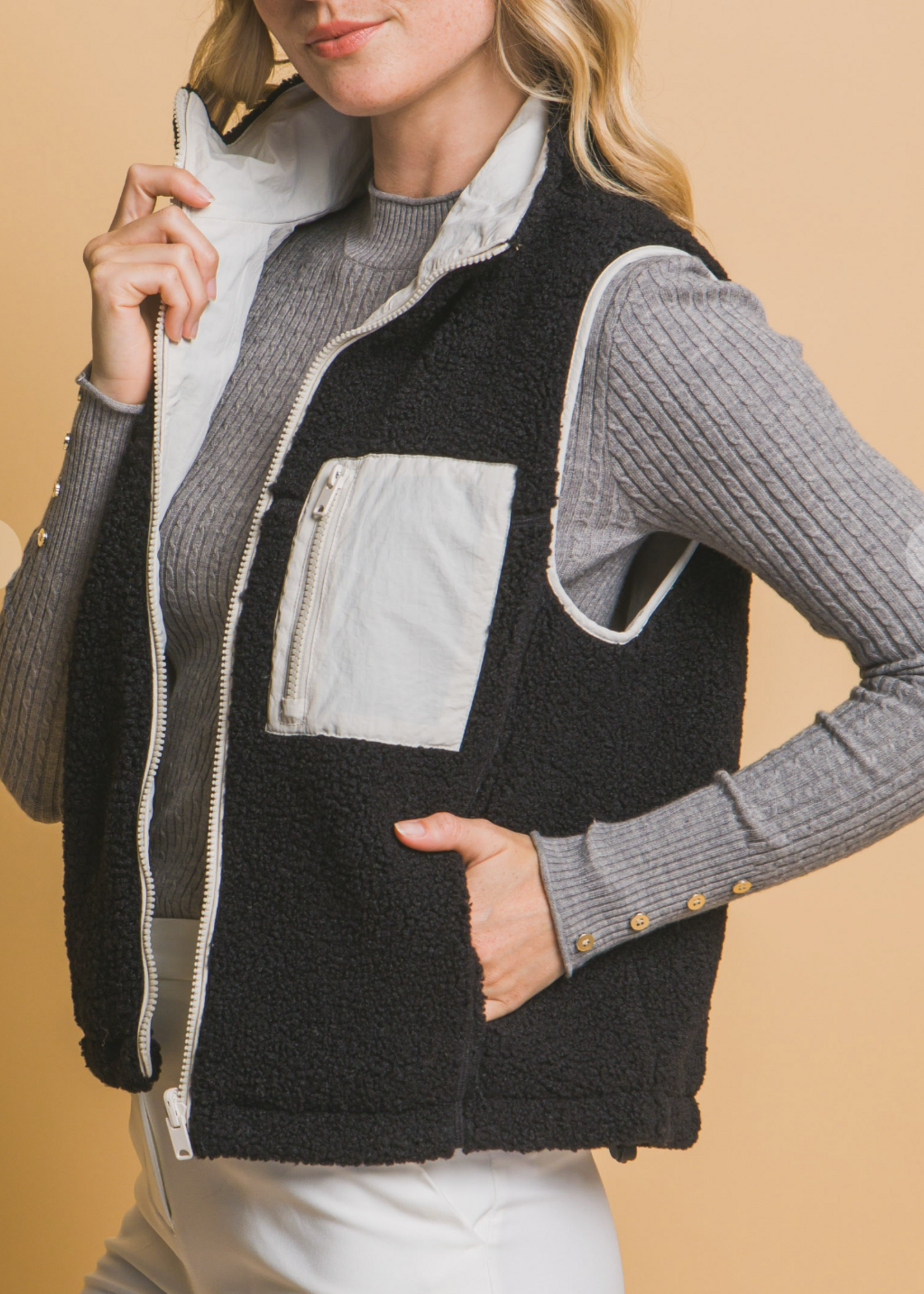Cloudy Days REVERSIBLE Vest. *FINAL SALE*