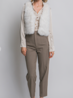All Furry Vest IVORY