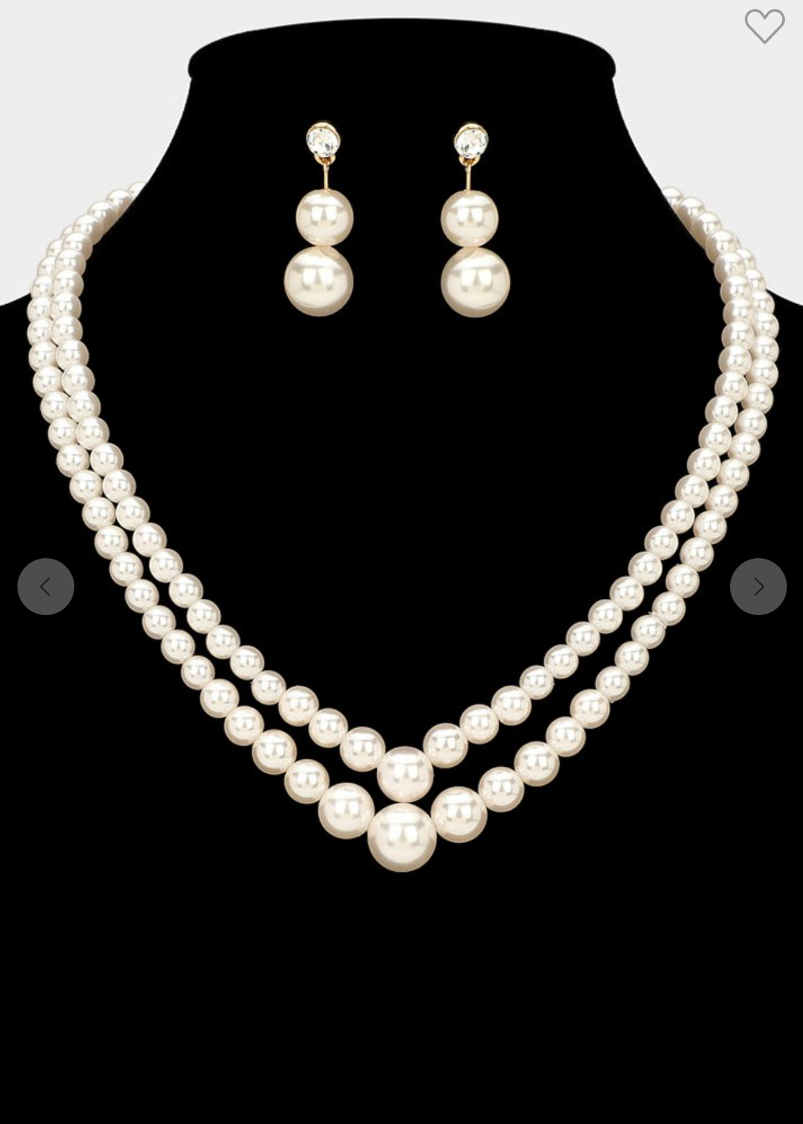 Mother Of Pearls Necklace Set