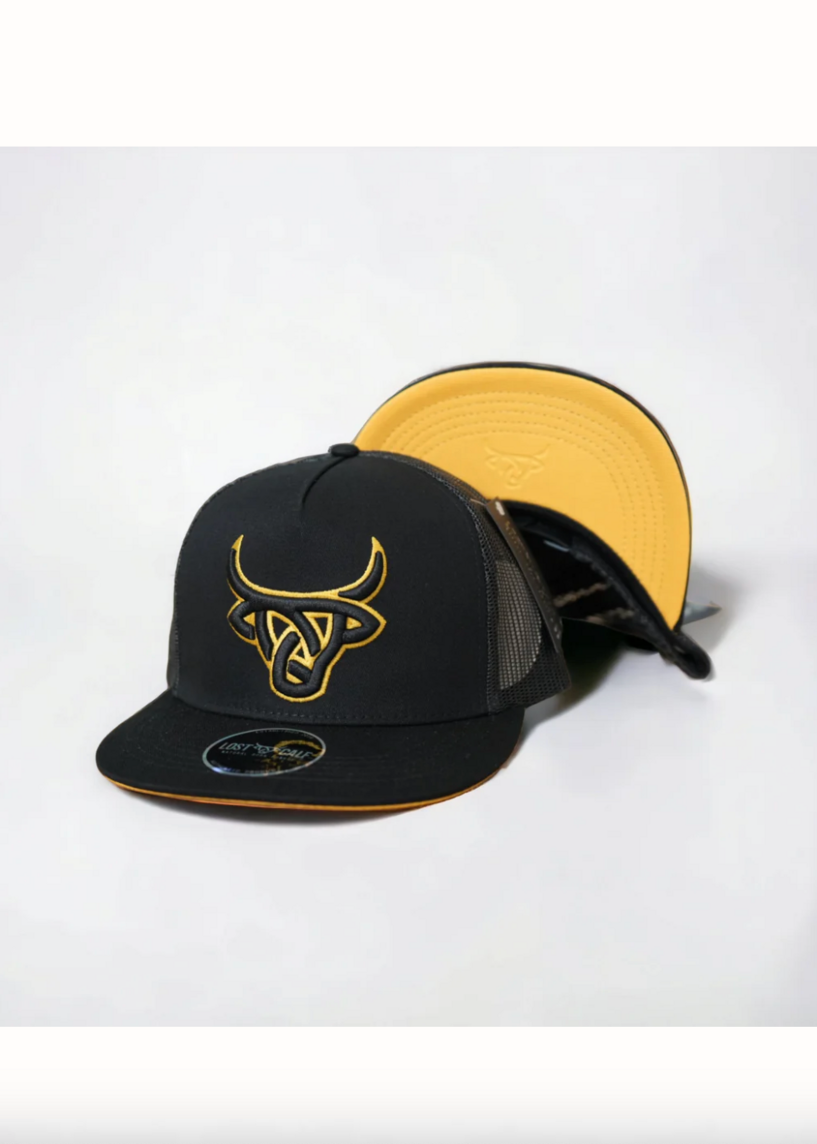 Black Gold Flat Hat