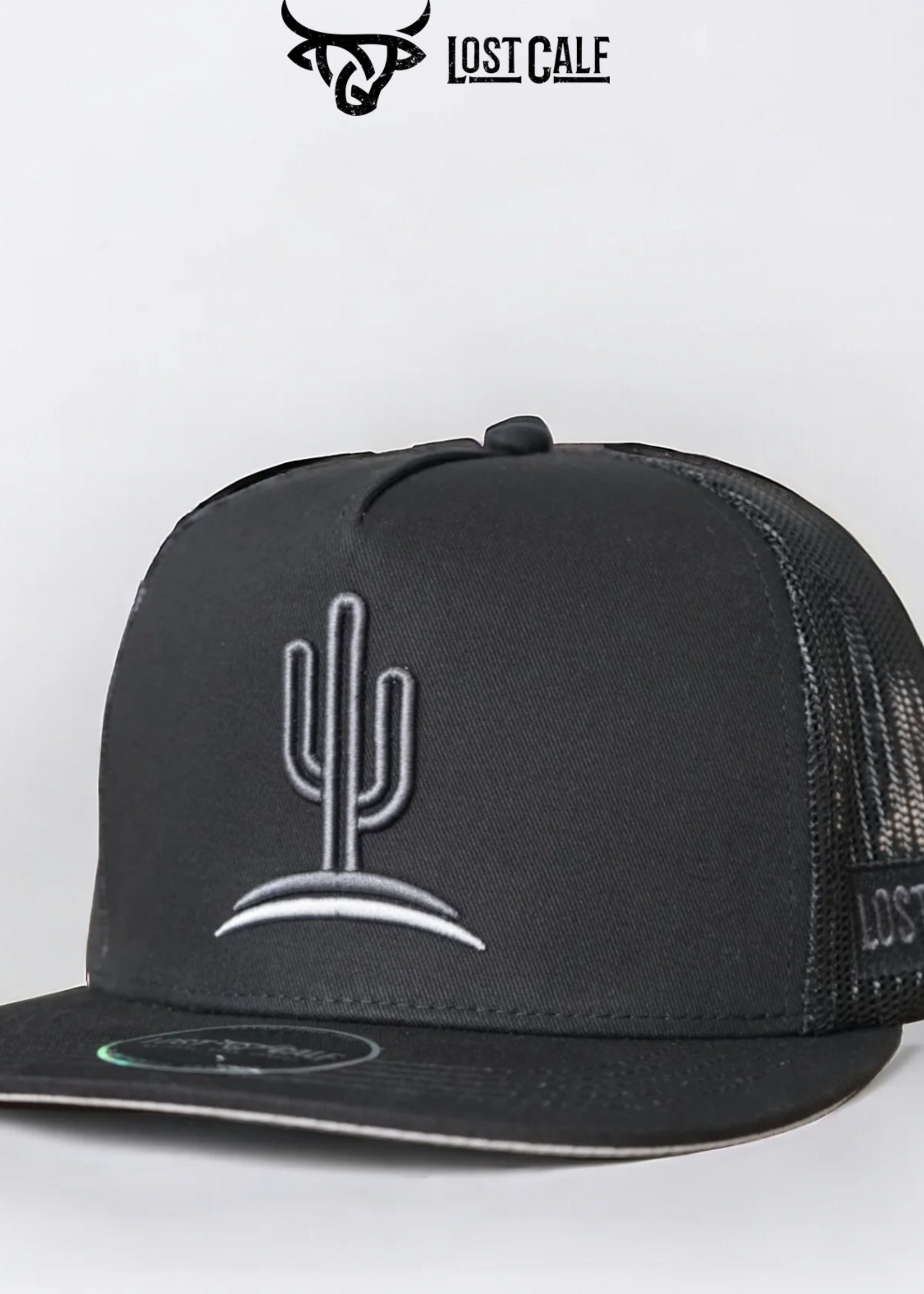 Cactus Grey Flat Hat