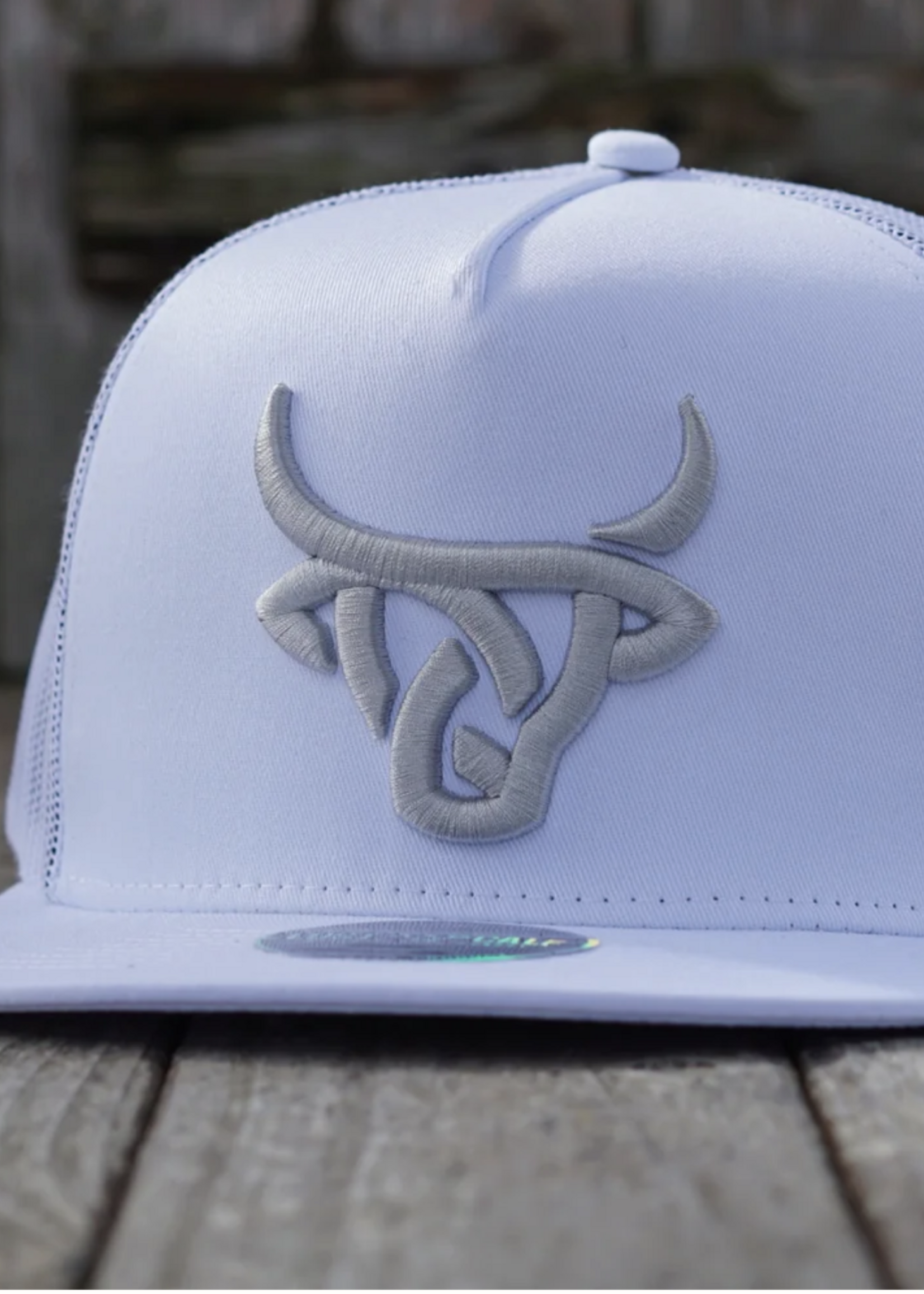 White Cattle Flat Hat