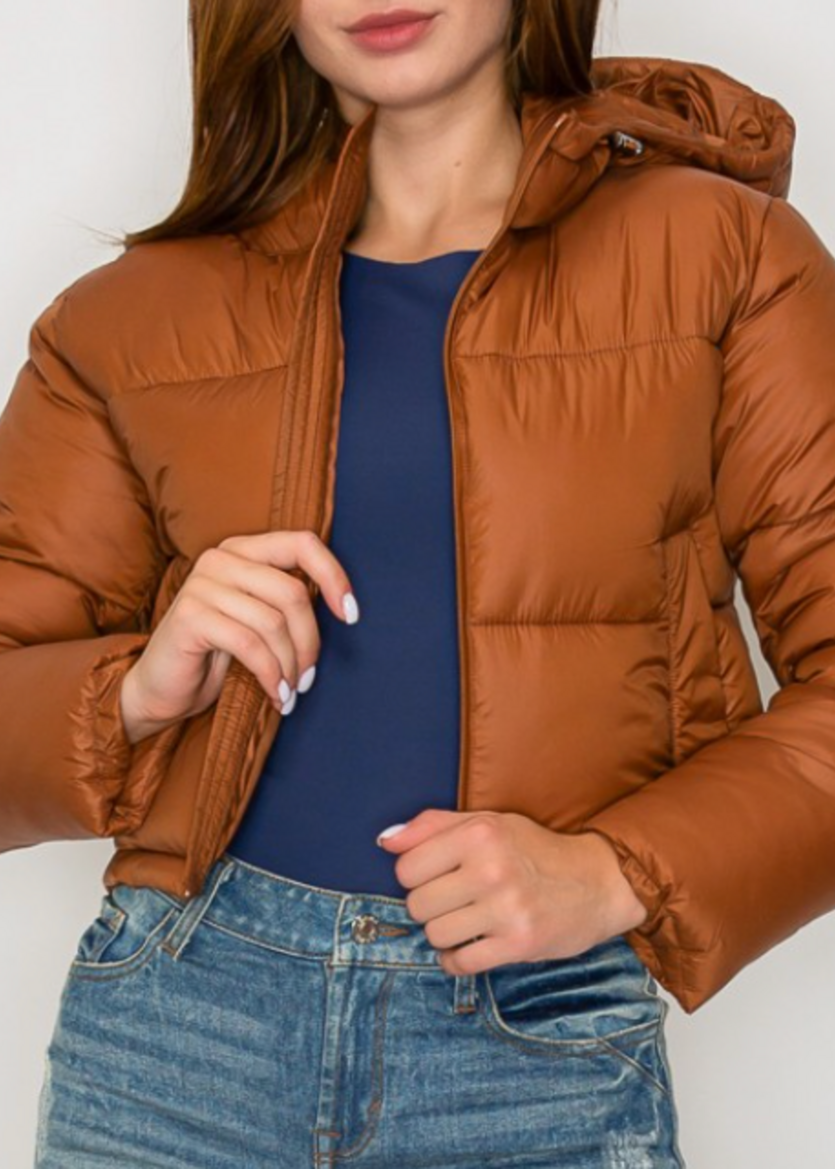 Snowy Winter Vibes Jacket BROWN