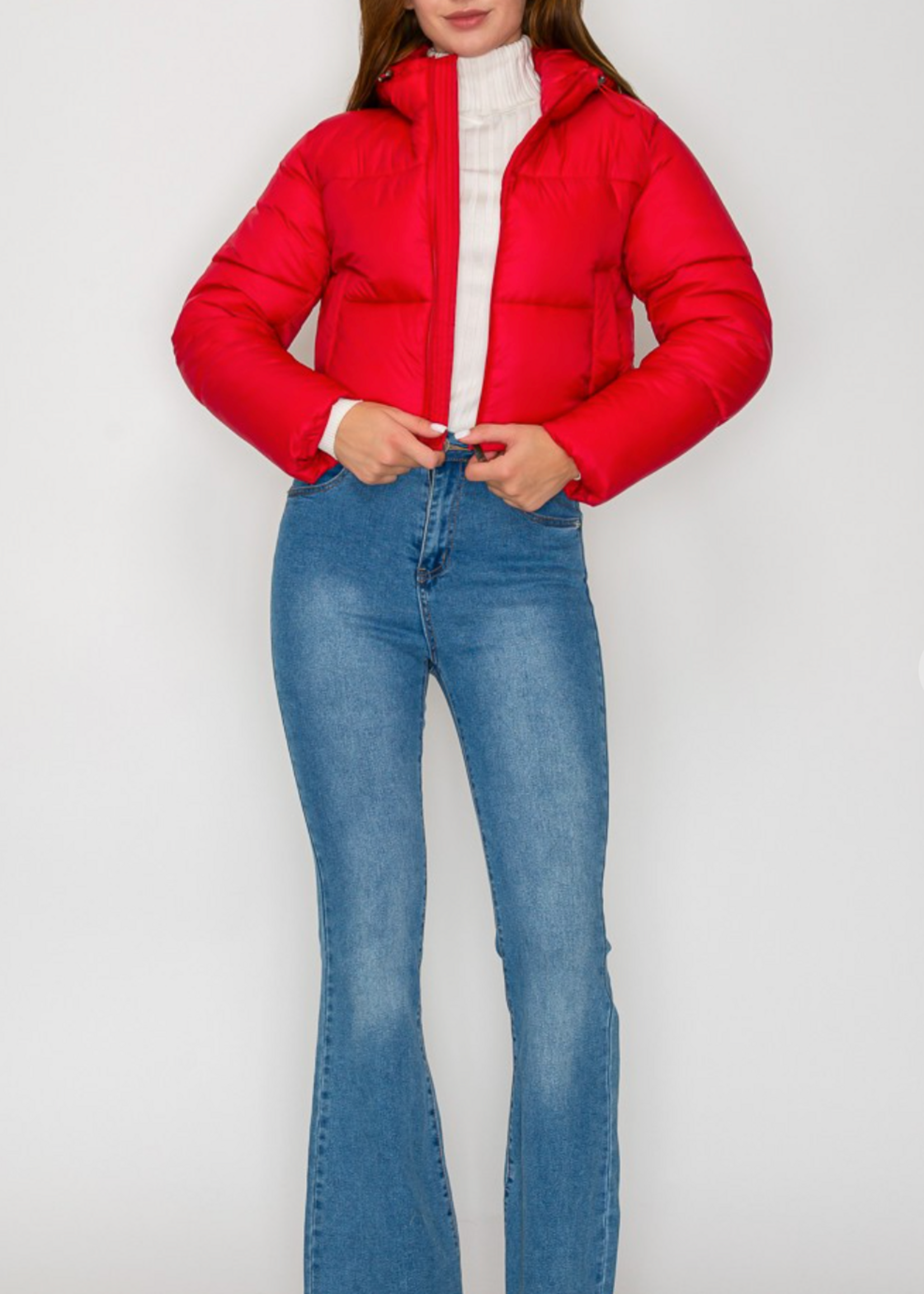 Snowy Winter Vibes Jacket RED