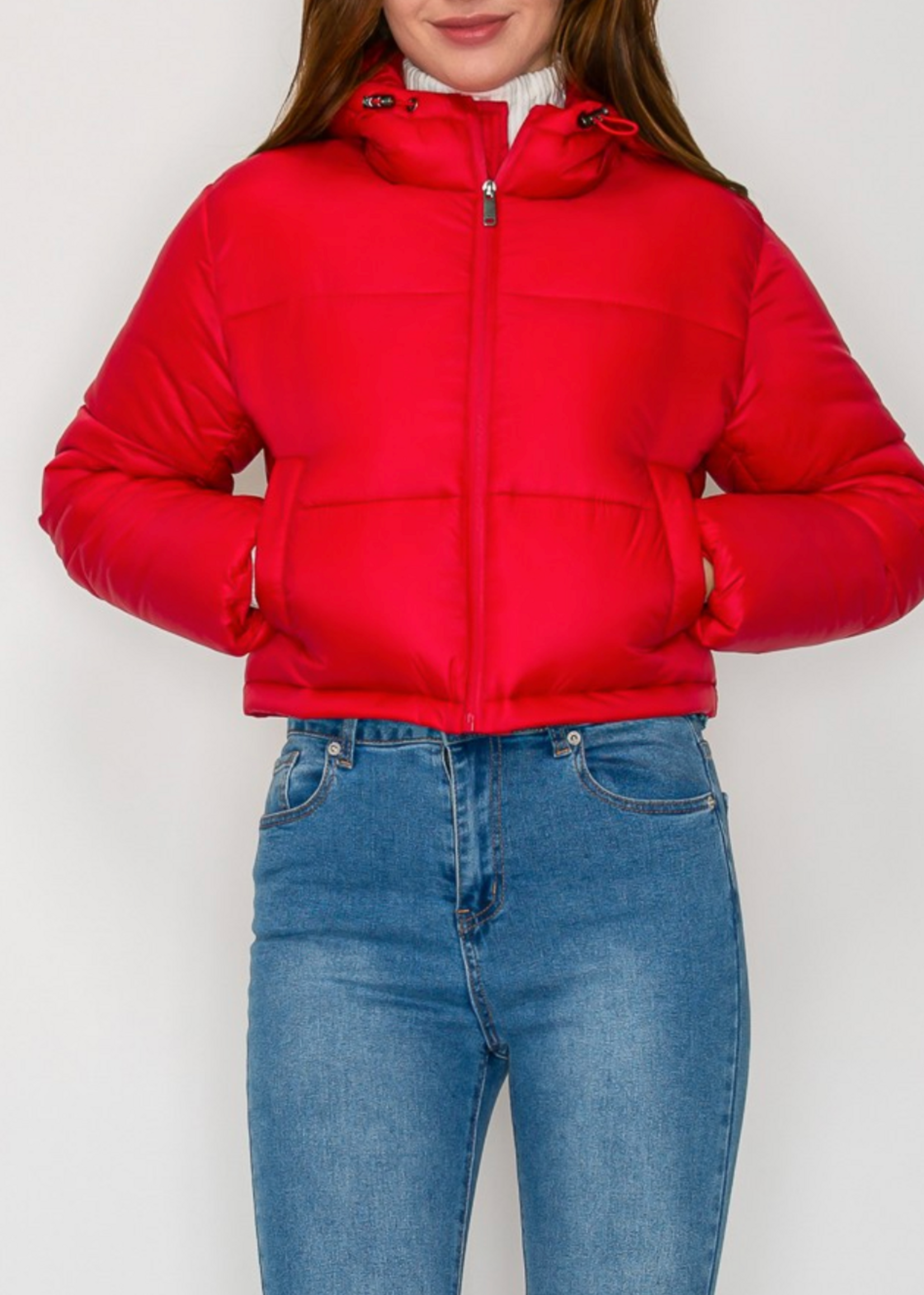 Snowy Winter Vibes Jacket RED